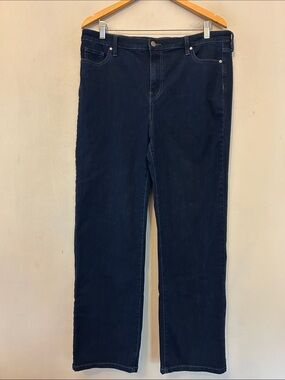 Buffalo David Bitton Alyssa high rise straight leg stretch jeans Size 14 EUC